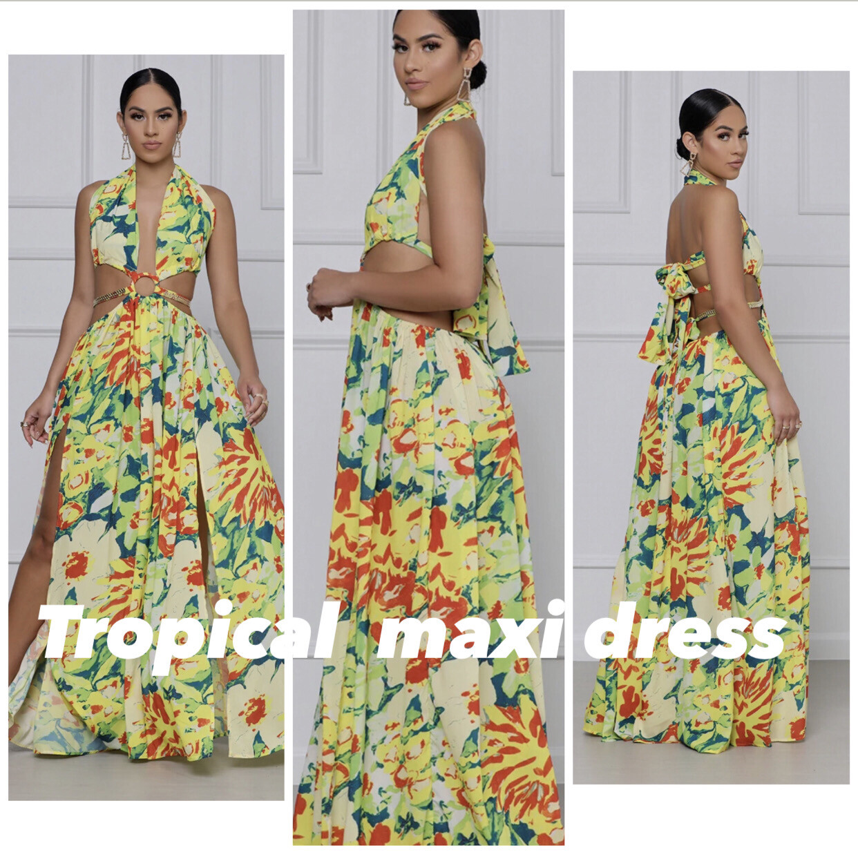 Tropical Maxi Dress