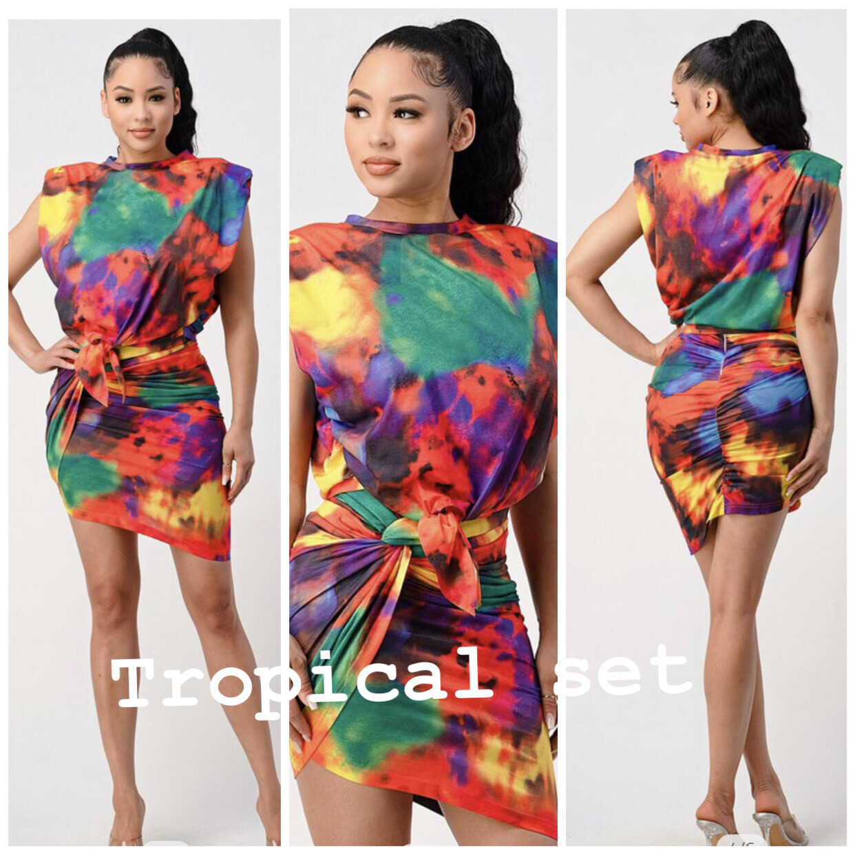 Tropical Skirt Set