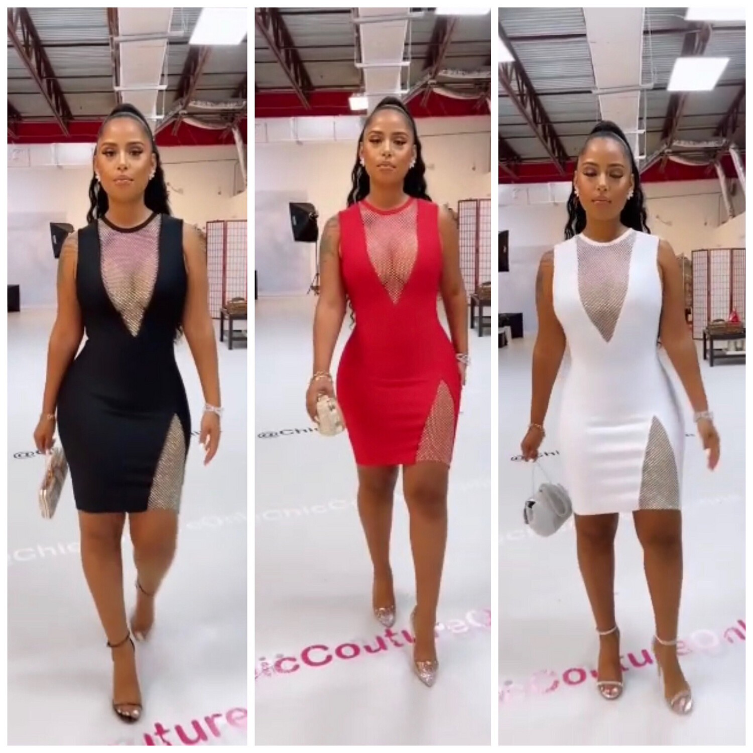Diamond Side Cut Dress