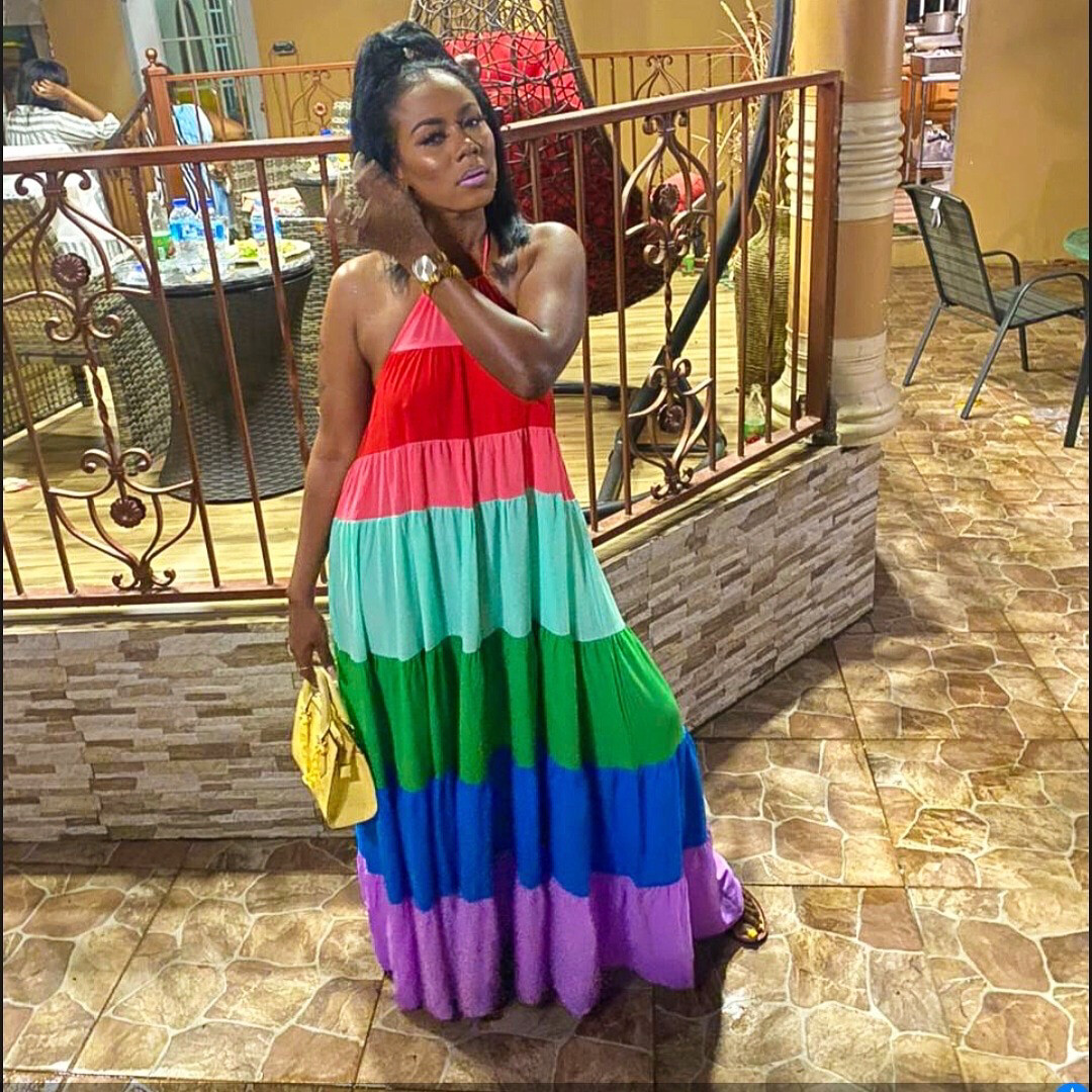 Color Block Maxi