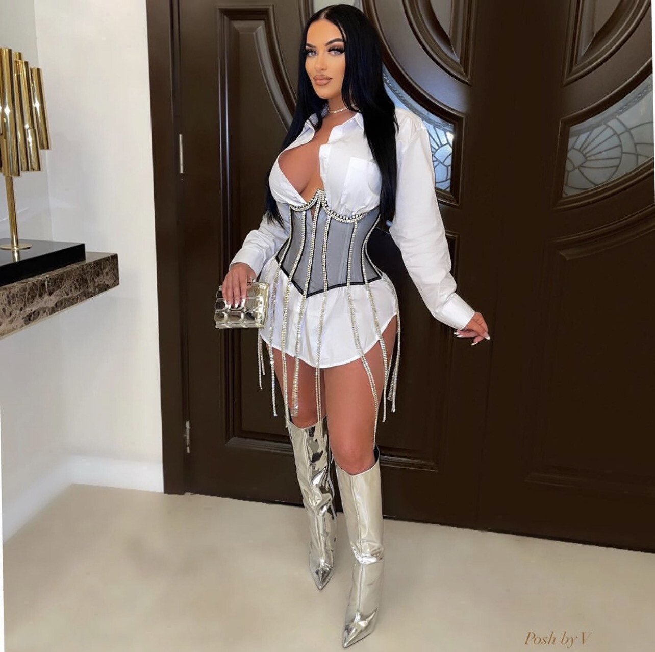 Diamond And Black Corset
