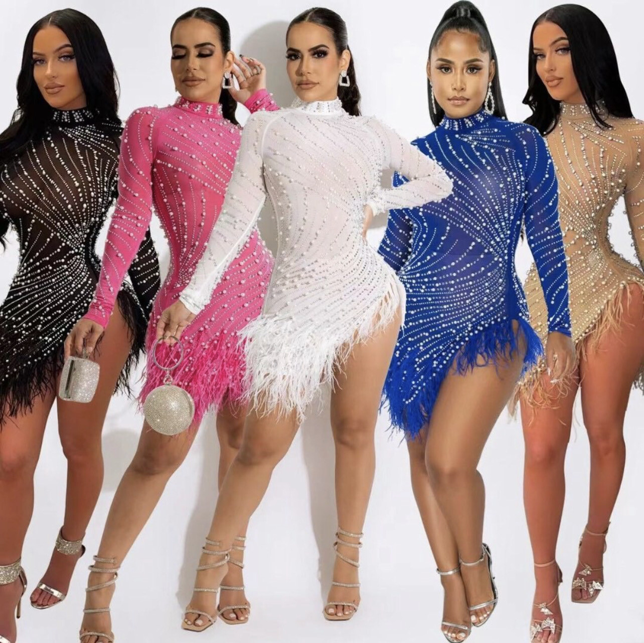 Pearls Mini Dress