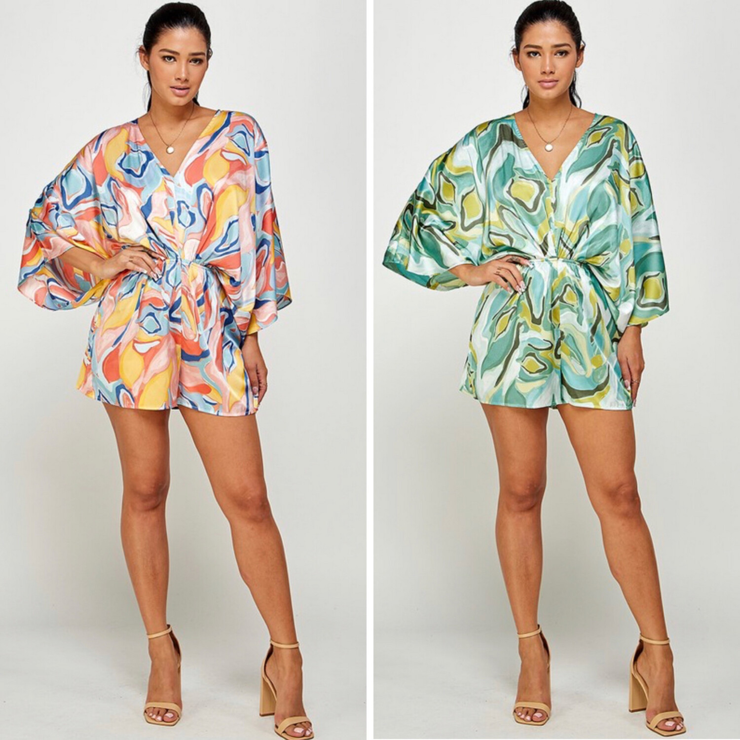 Butterfly Sleeve Romper