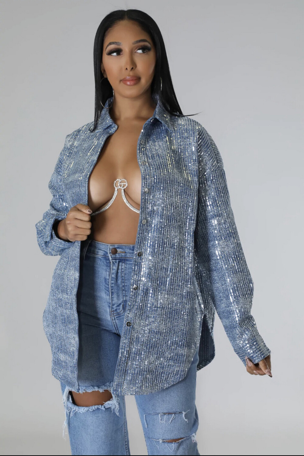 Glamour Denim Shirt