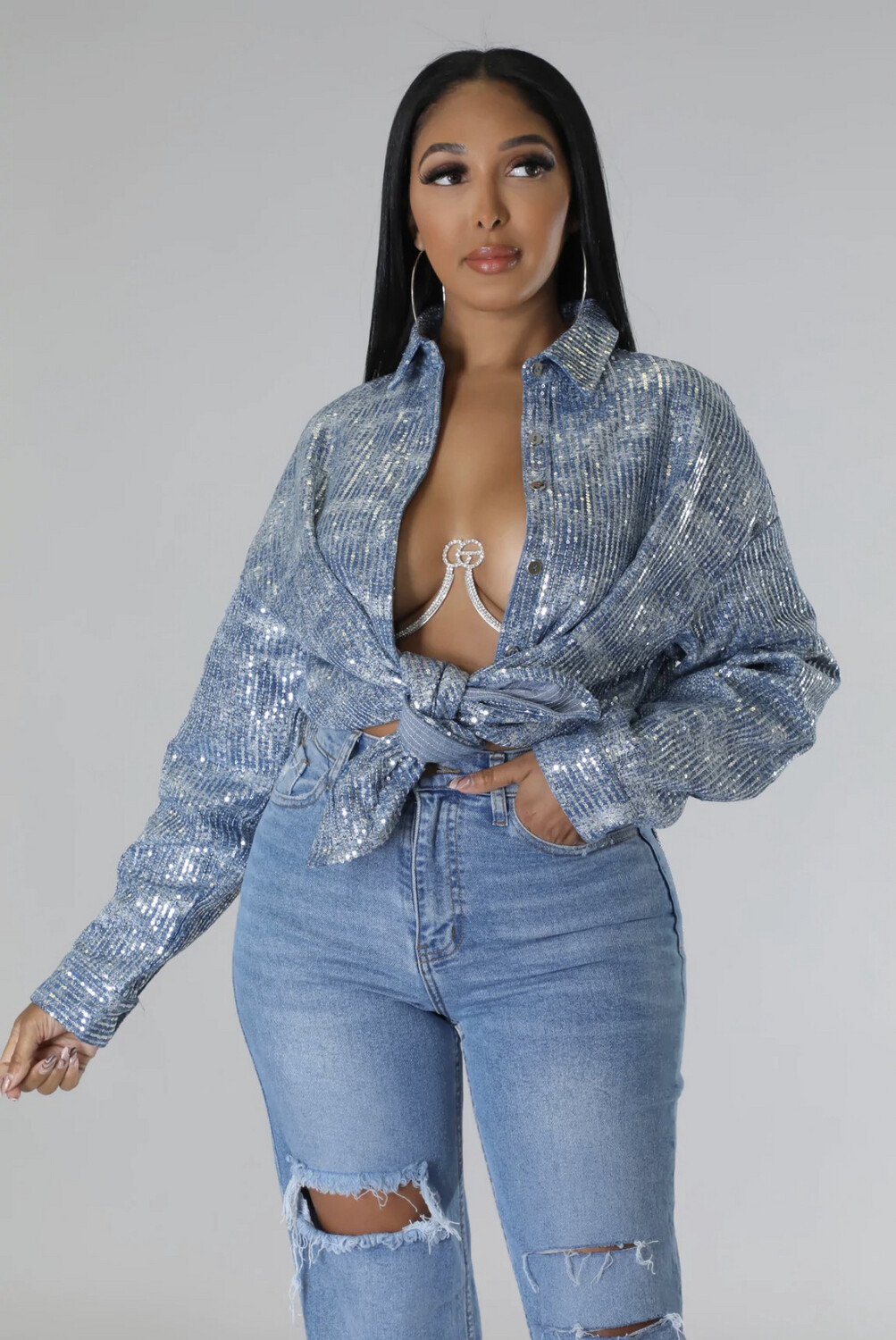 Glamour Denim Shirt