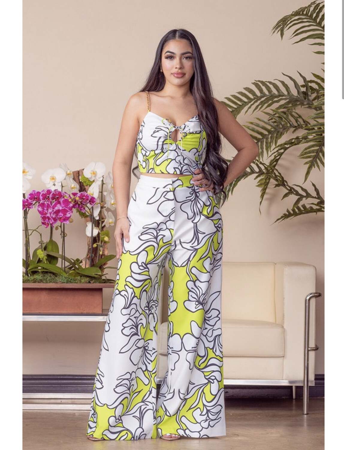 Lime &amp;White Set