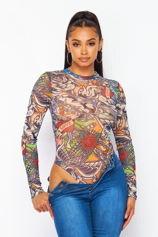 Tattoo bodysuit