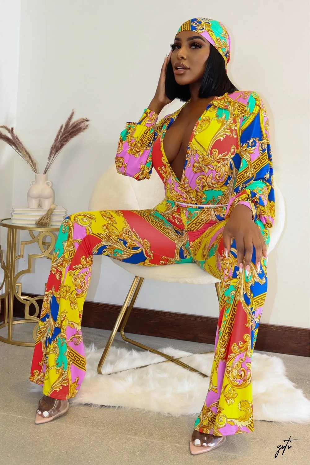 Fancy Thoughts Bodysuit Pant Set