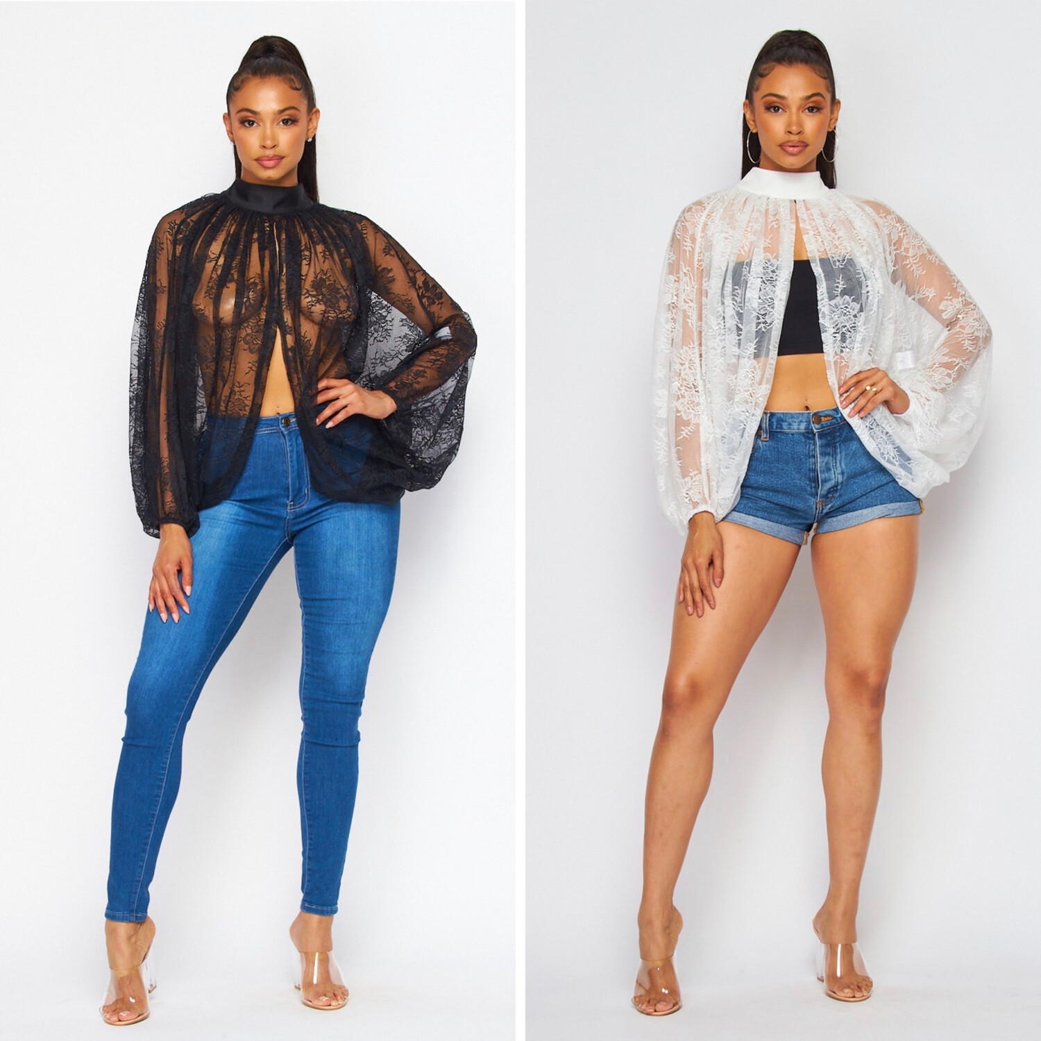 Butterflies Lace Top