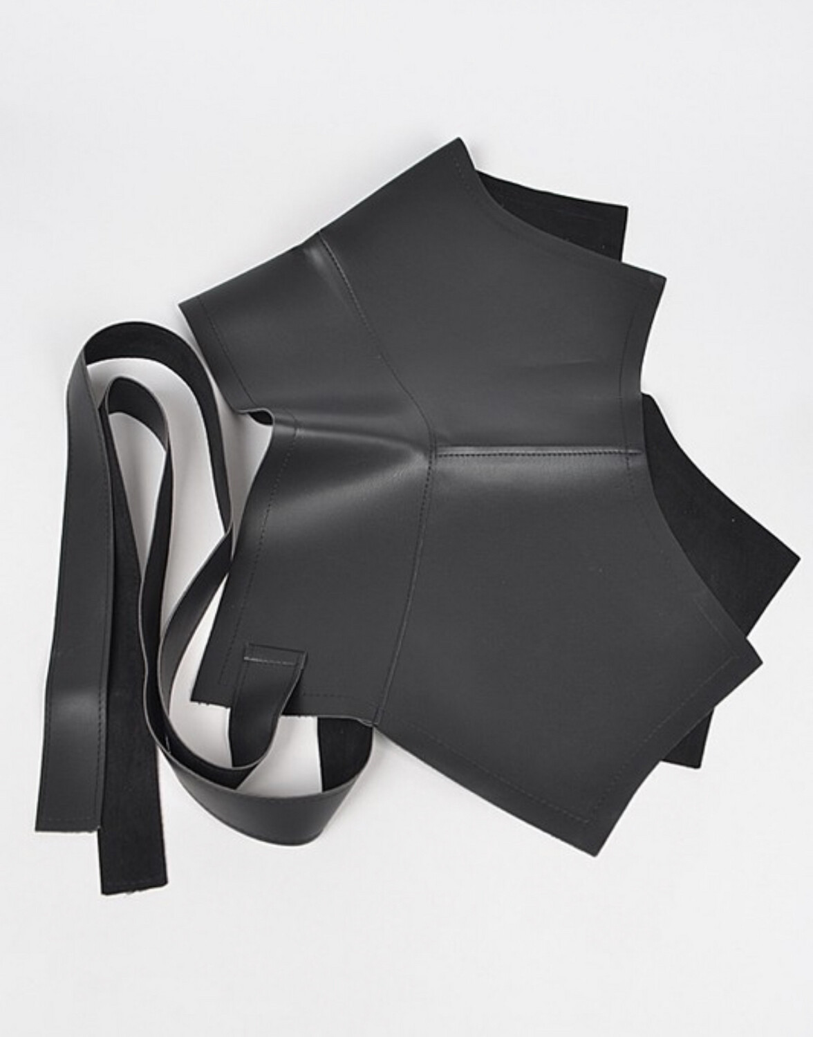 Faux Leather Skirt Belt