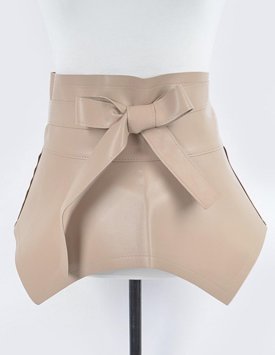 Faux Leather Skirt Belt