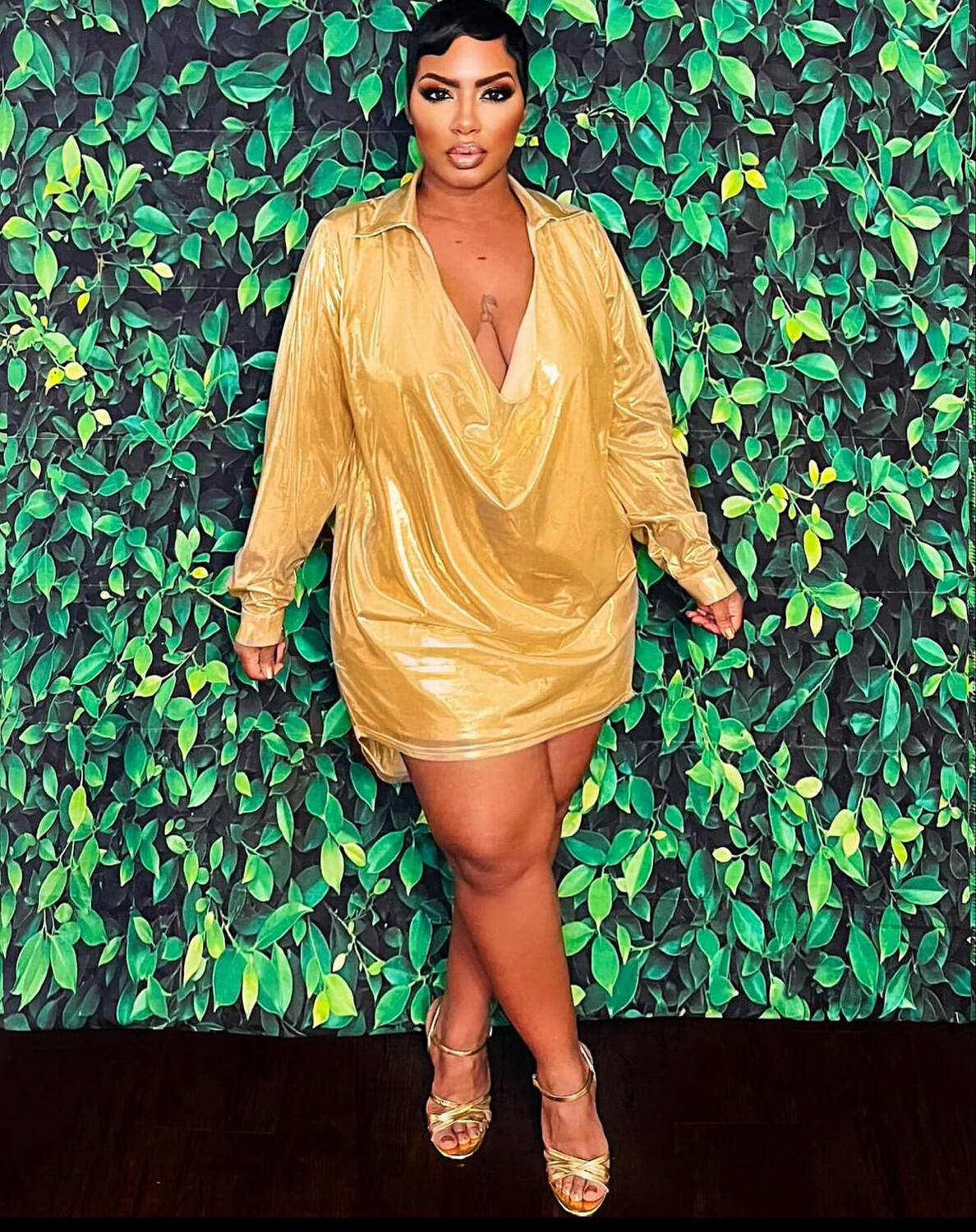 Gold Oversized Dress
