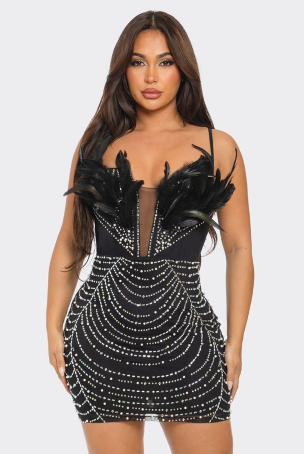 Rhinestone Feather