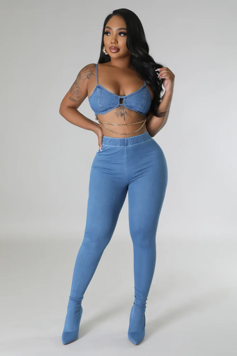 Denim Boots Pants