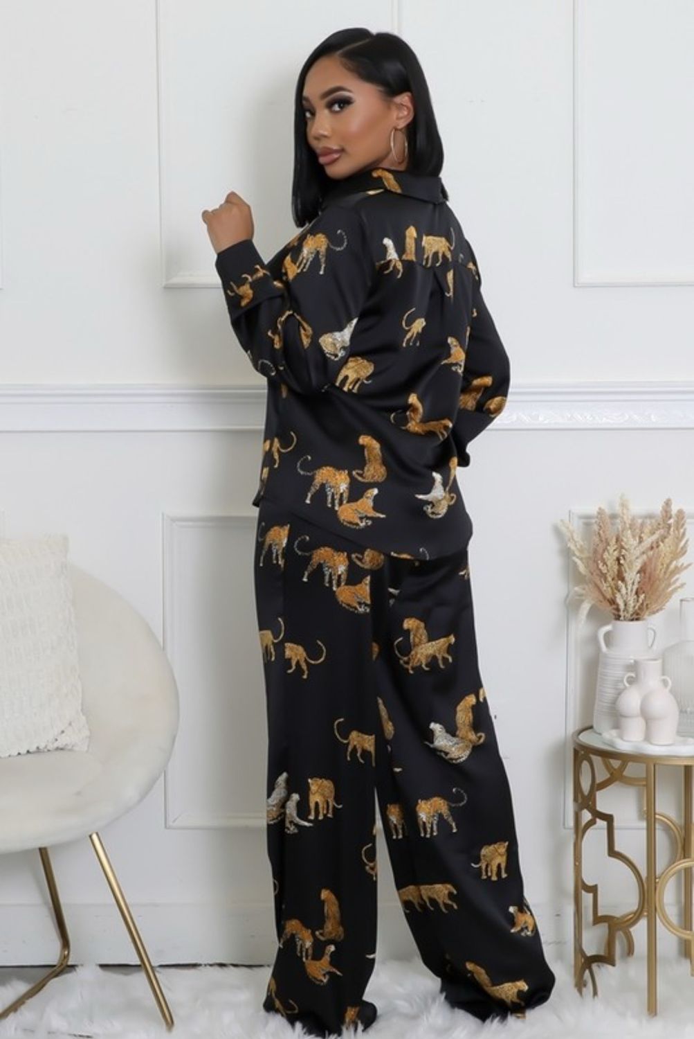 Tiger Print Long Set