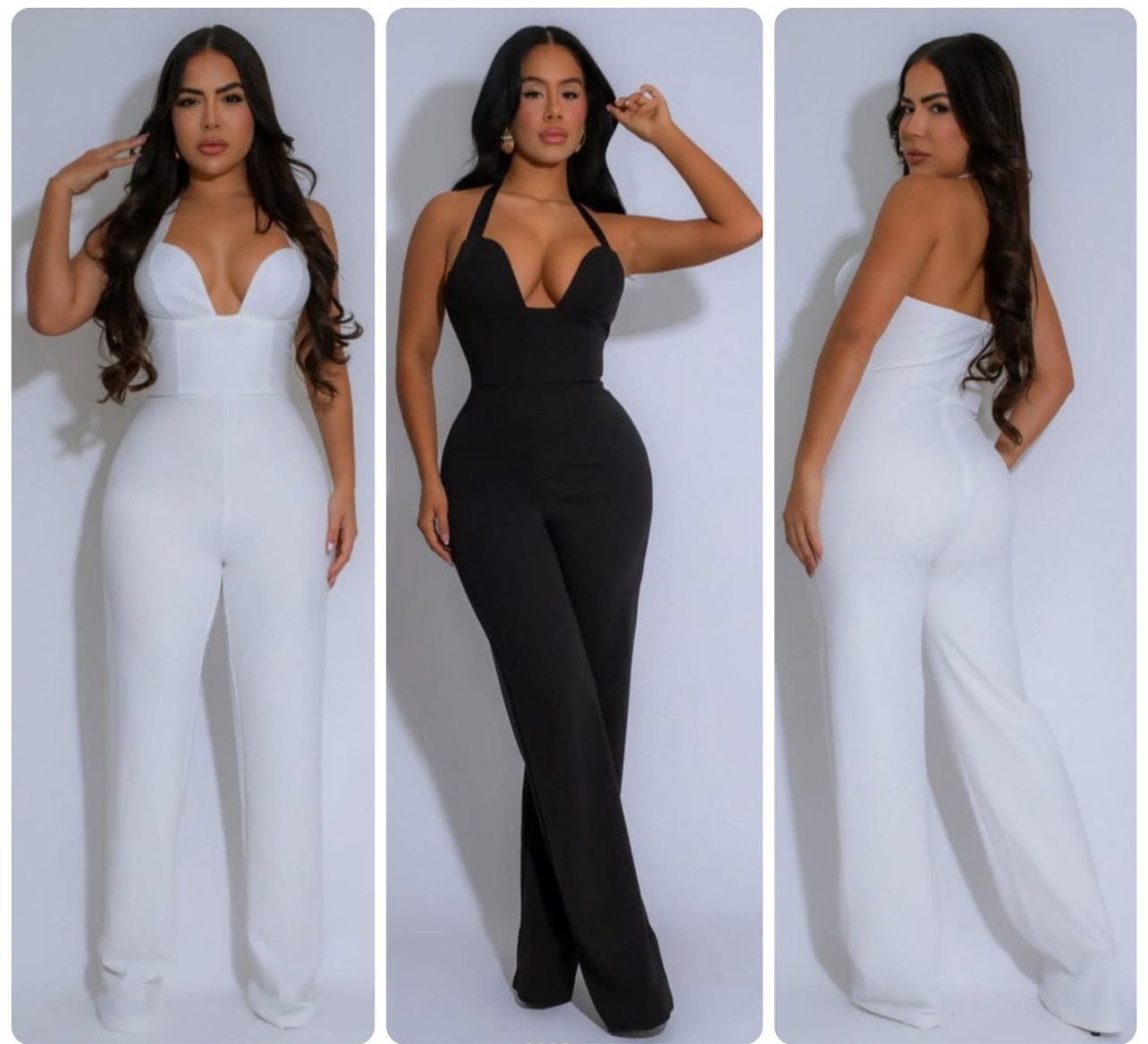 V Cut Jumpsuit