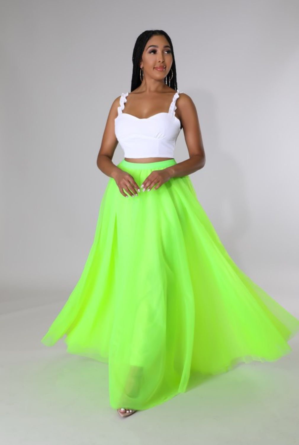 Neon Maxi Skirt