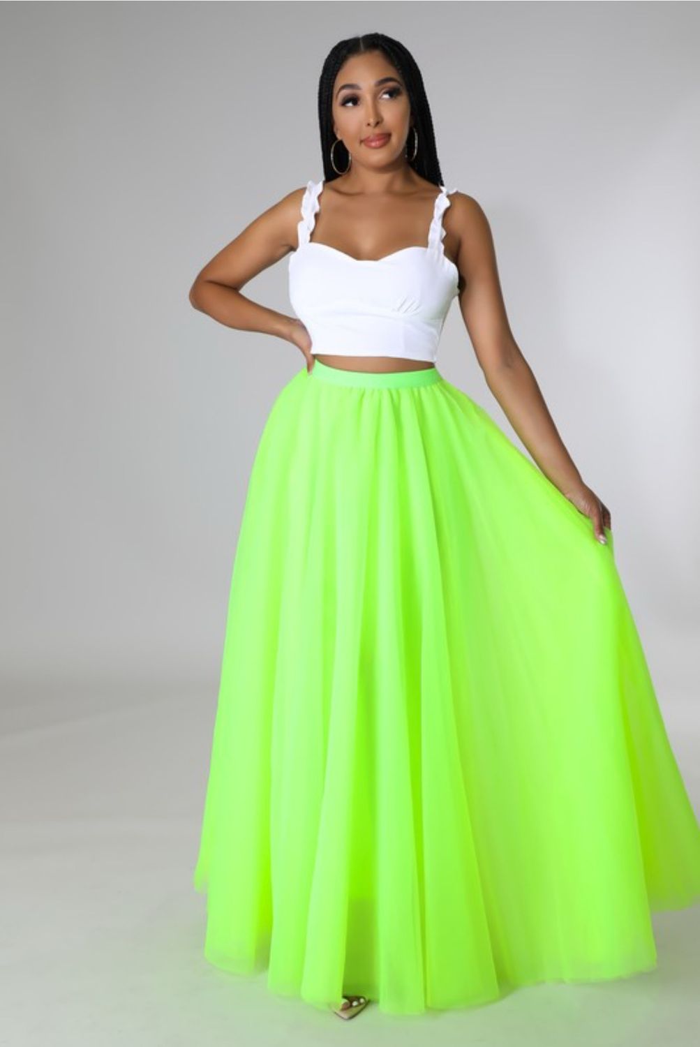 Neon Maxi Skirt