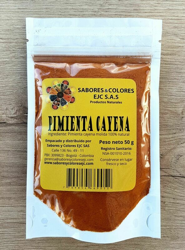 Pimienta Cayena en polvo 50g