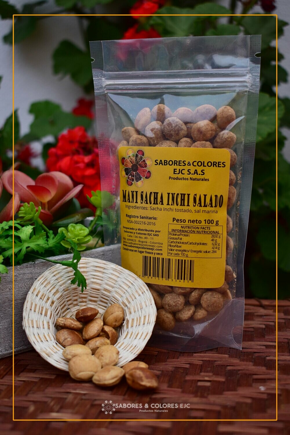 Maní Sacha Inchi salado 100g