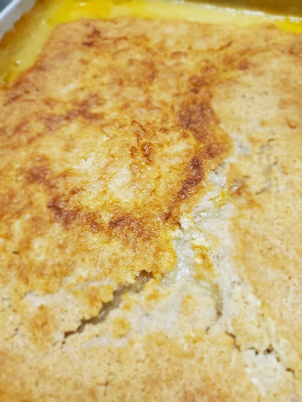 Peach Cobbler (12x20) Allow 24 hours to prepare 