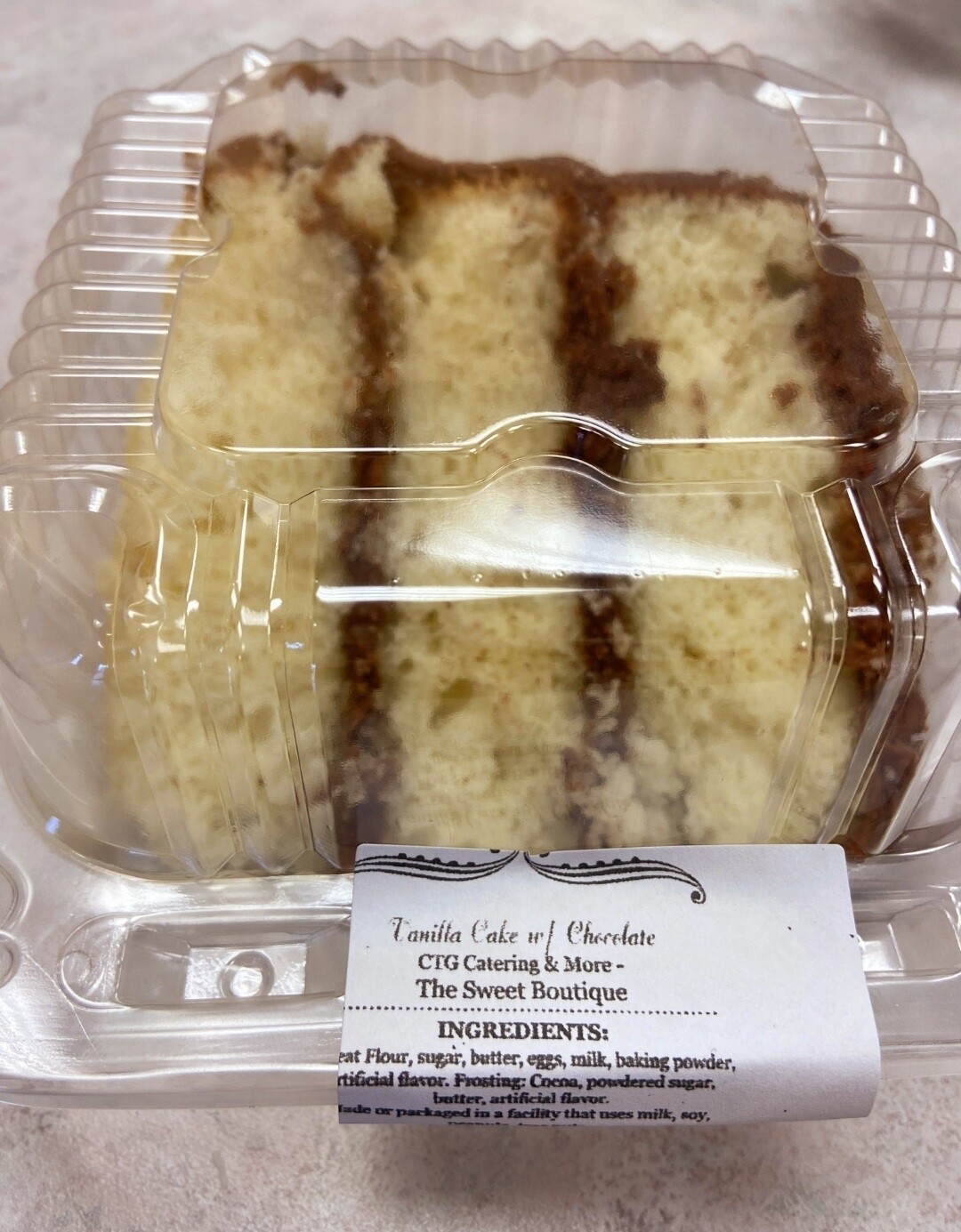 WHOLE CAKE- Vanilla Cake/Chocolate Frosting (Allow 24 hrs for preparation)