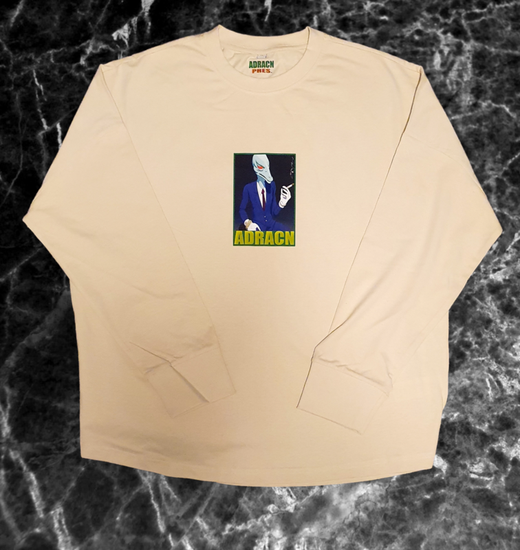 Adracn oversized longsleeve , president print /sand Adracn oversized longsleeve , president print /sand