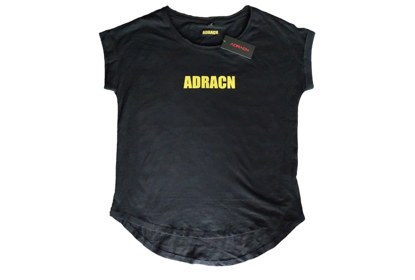 Adracn long slub Damen shirt , logo print