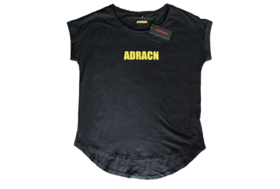 Adracn long slub Damen shirt , logo print