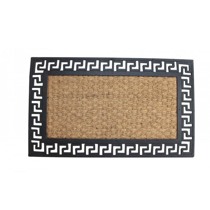 WELCOME MAT WITH GEOMETRIC BORDER by Summerfield Terrace