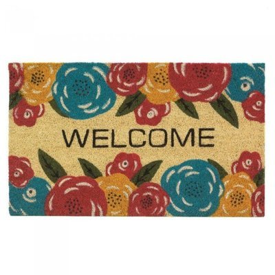 FLORAL WELCOME MAT