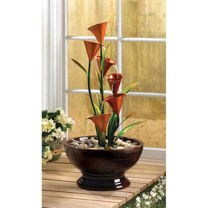 CALLA LILY WATER FOUNTAIN by Cascading Fountains
