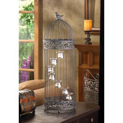 D1232 BIRDCAGE STAIRCASE CANDLE STAND