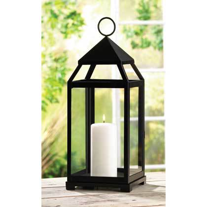 13347 Large Contemporary Candle Lantern