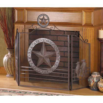 LONE STAR FIREPLACE SCREEN by Accent Plus