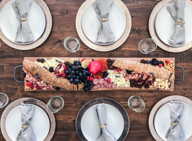 CHARCUTERIE CENTERPIECE 35&quot;X8&quot;