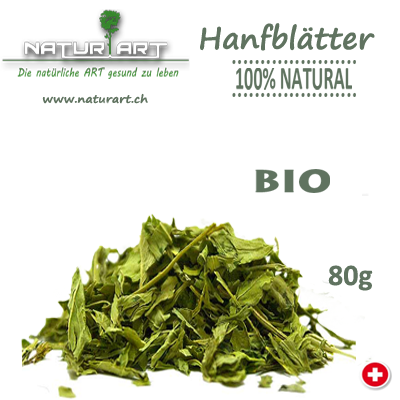 Schweizer Bio Hanfblätter 80g