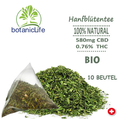 Schweizer Bio Hanfblütentee 10 Beutel