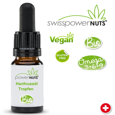 powerNUTS Bio Hanfnussöl Tropfen 10ml