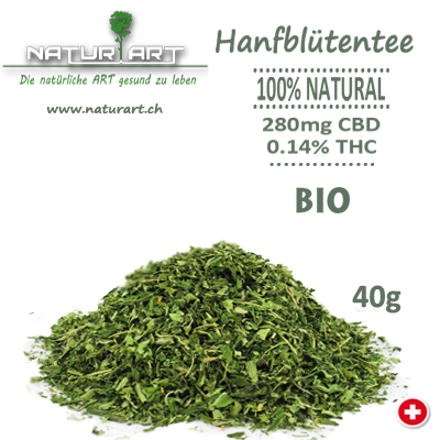 Schweizer Bio Hanfblütentee 40g