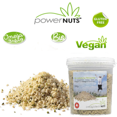 powerNUTS Bio Hanfnüsse geschält 500g powerNUTS Bio Hanfnüsse geschält 500g