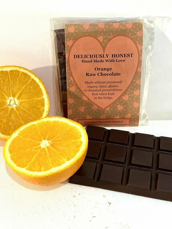 Orange Raw Chocolate Bar