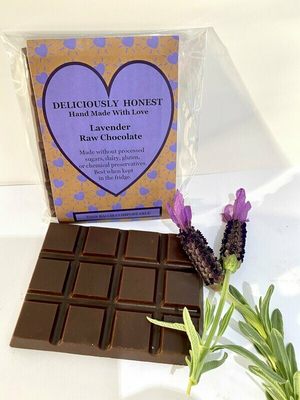 Lavender Raw Chocolate Bar
