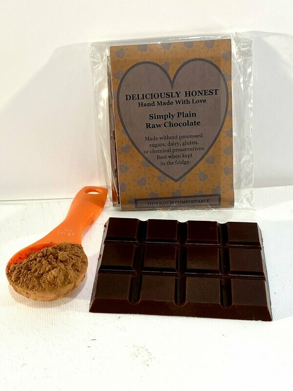 Simply Plain Raw Chocolate Bar