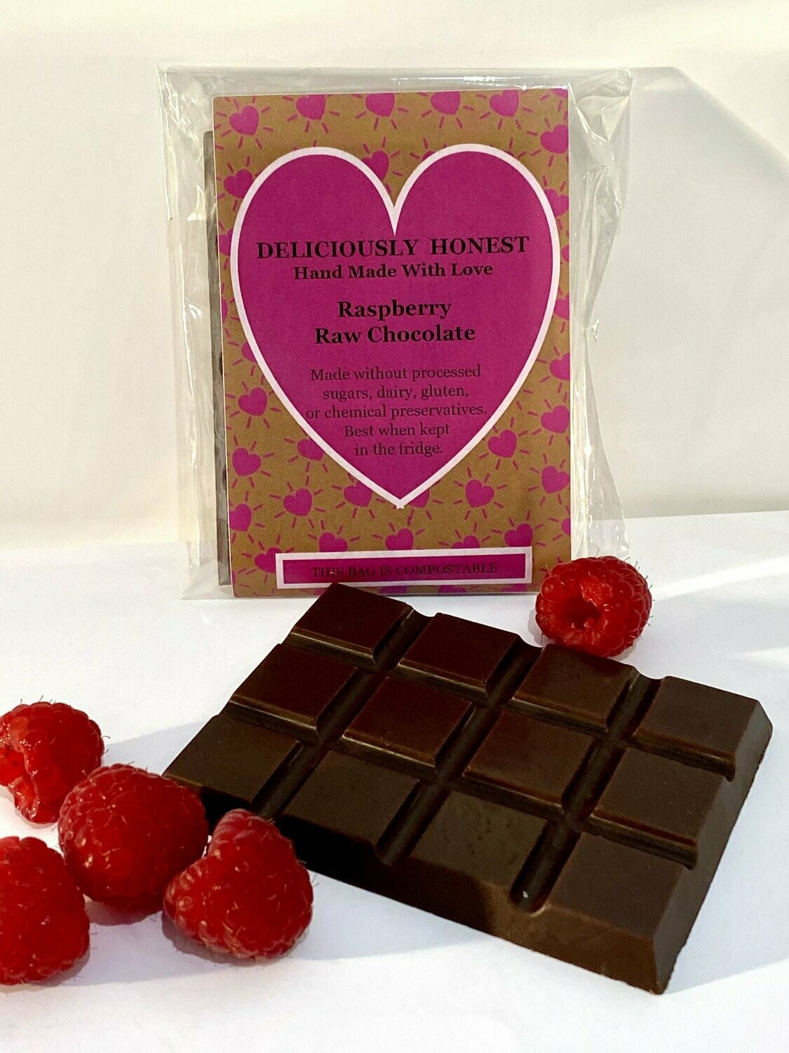 Raspberry Raw Chocolate Bar