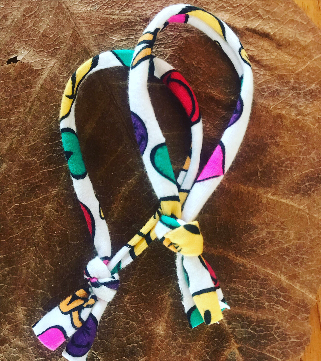 Organic Cotton emoji hair ties