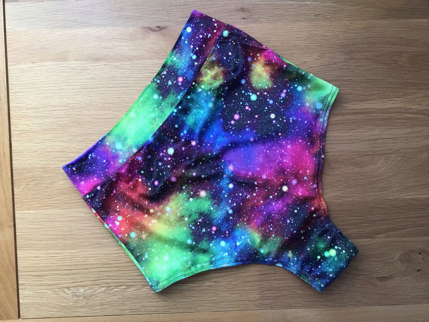 Cosmos Print Velvet Rave Shorts