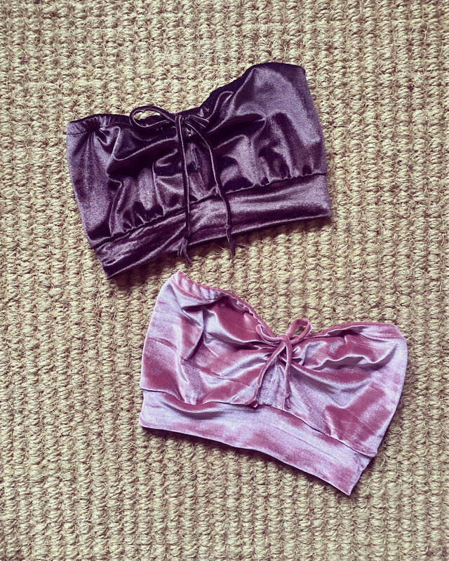 Bra Tube Top Velvet