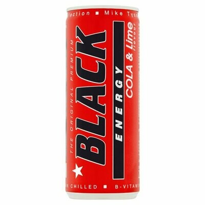 black with energy lime