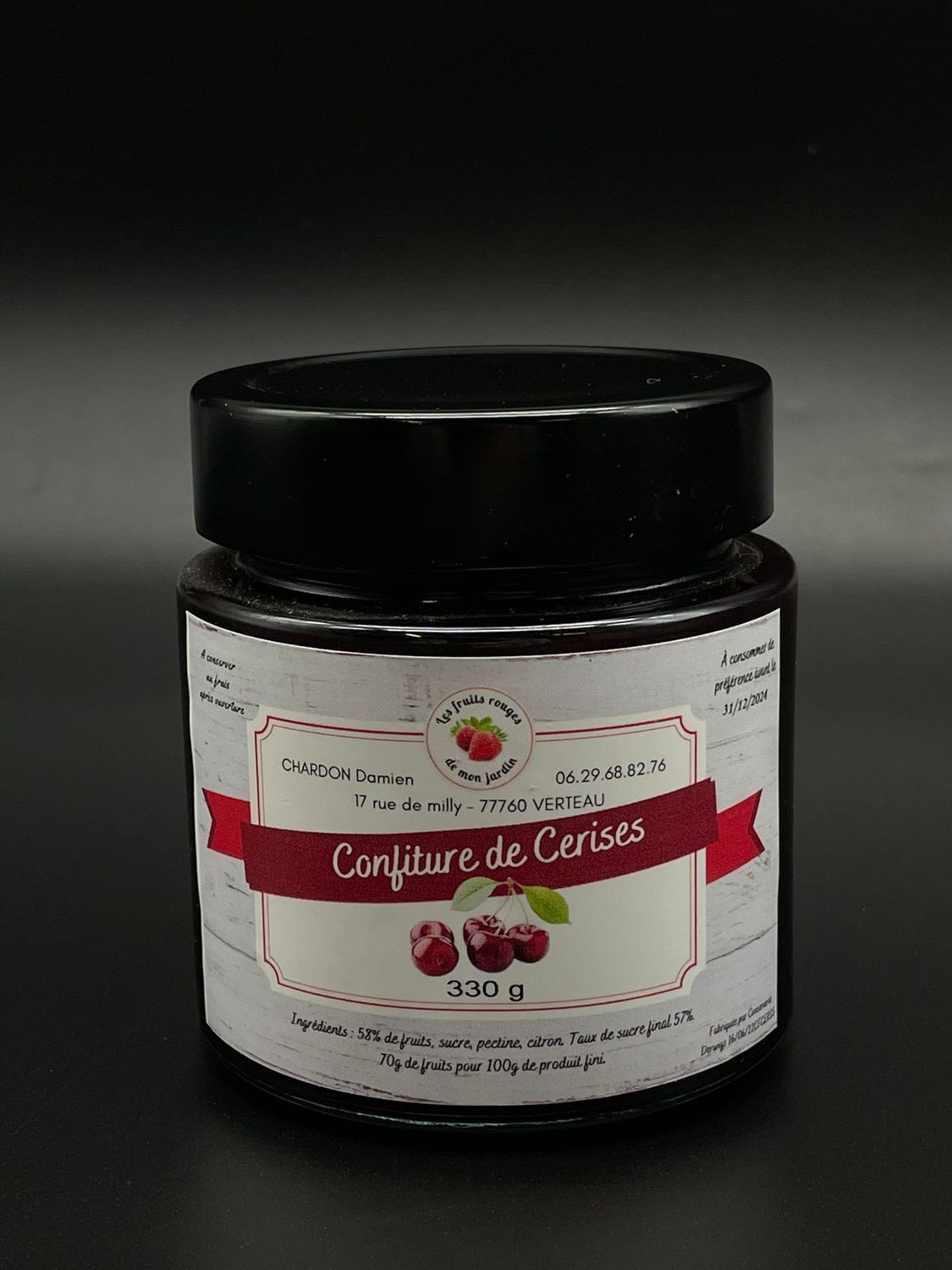 Confiture de cerise 320g